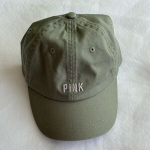 PINK Victoria's Secret Olive Green Cap Hat
